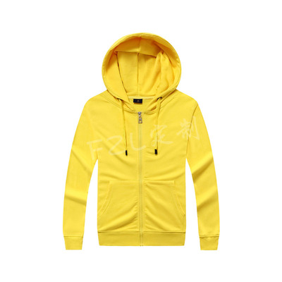 gf9915薄款全棉毛圈带帽拉链卫衣